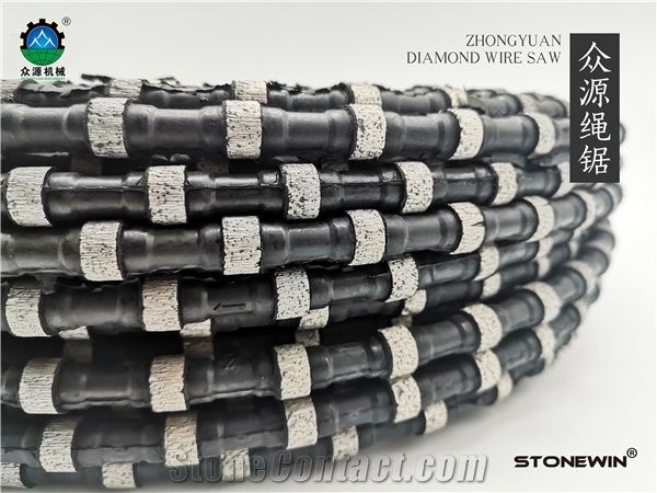 Rubber Diamond Wire Saw for Granite Mining 12mm