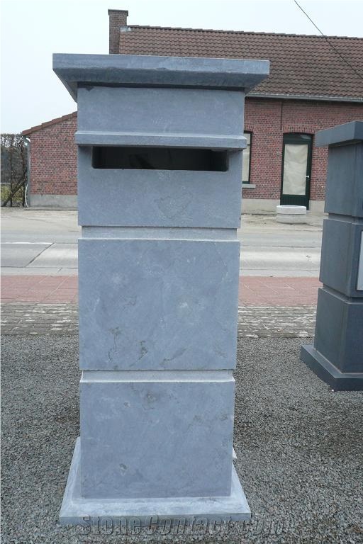 Chinese Blue Limestone Letter Box ,Mailbox