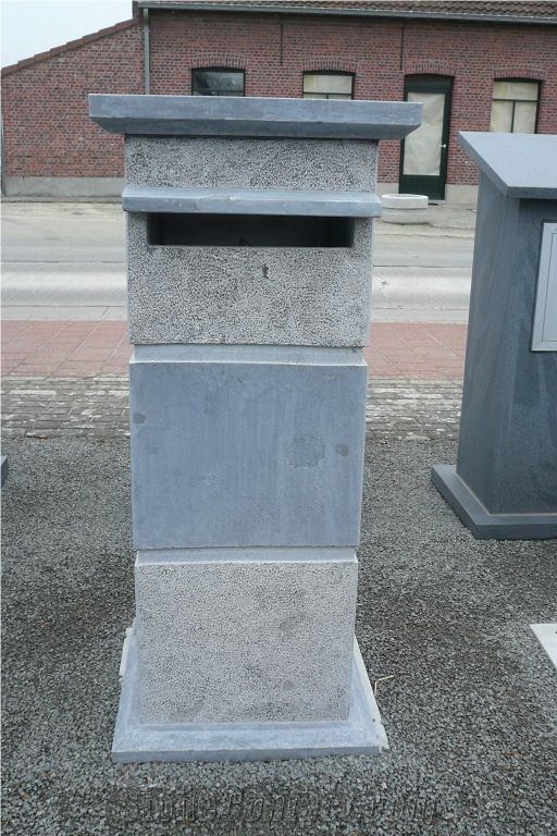 Chinese Blue Limestone Letter Box ,Mailbox