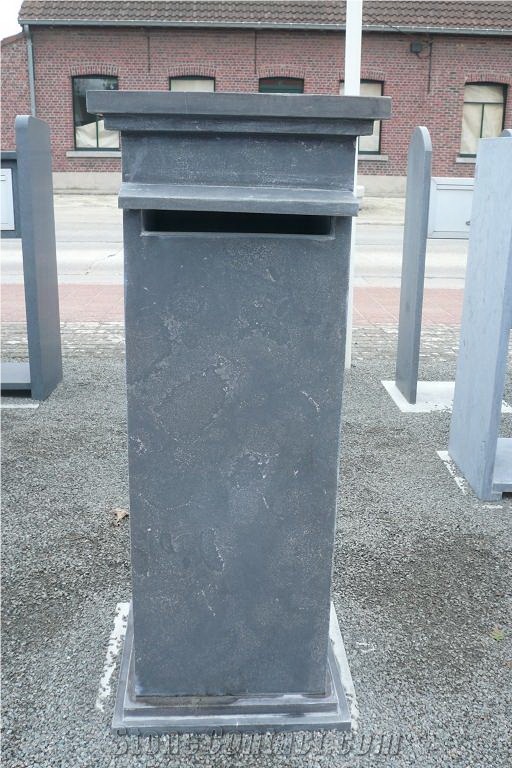 Chinese Blue Limestone Letter Box ,Mailbox