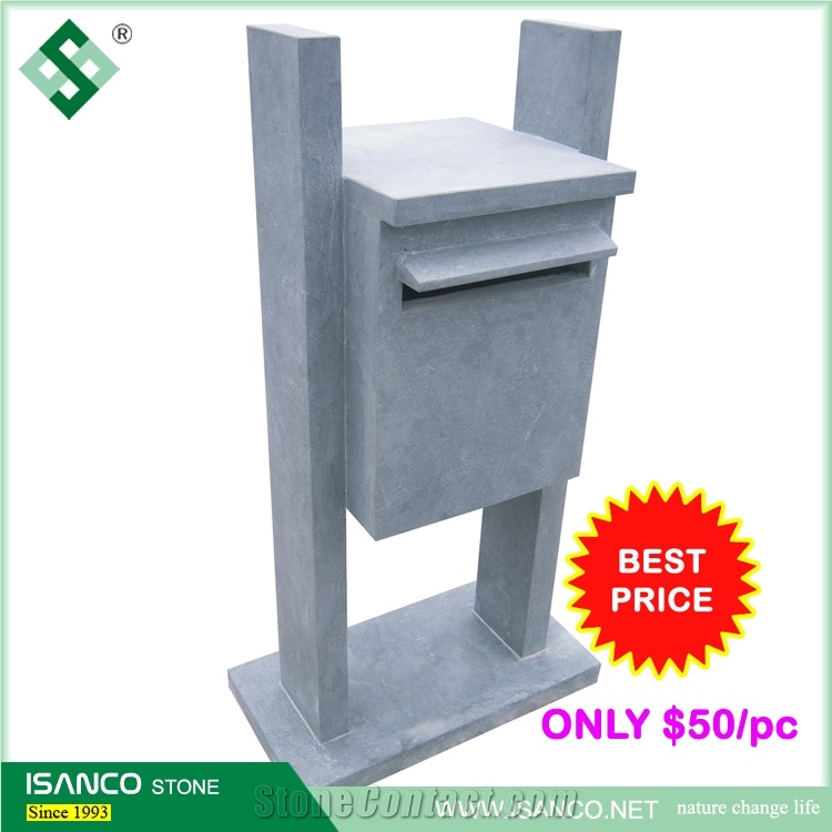 Cheap Blue Limestone Mailbox for Sale