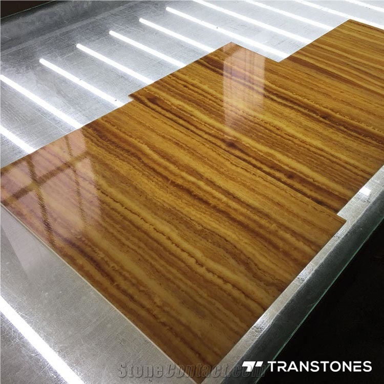 Alabaster Sheet Wooden Pattern for Wall Covering
