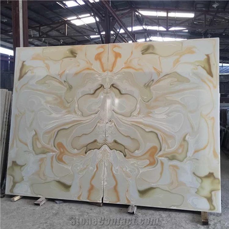 Alabaster Translucent Book Match Stone Wall Panels