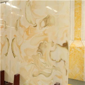 Alabaster Translucent Book Match Stone Wall Panels