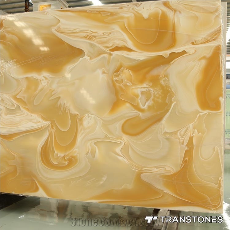 Artificial Onyx Tiles Stone Acrylic Solid Surface