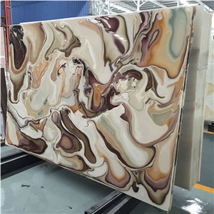 Backlit Acrylic Artificial Stone for Wall Covering