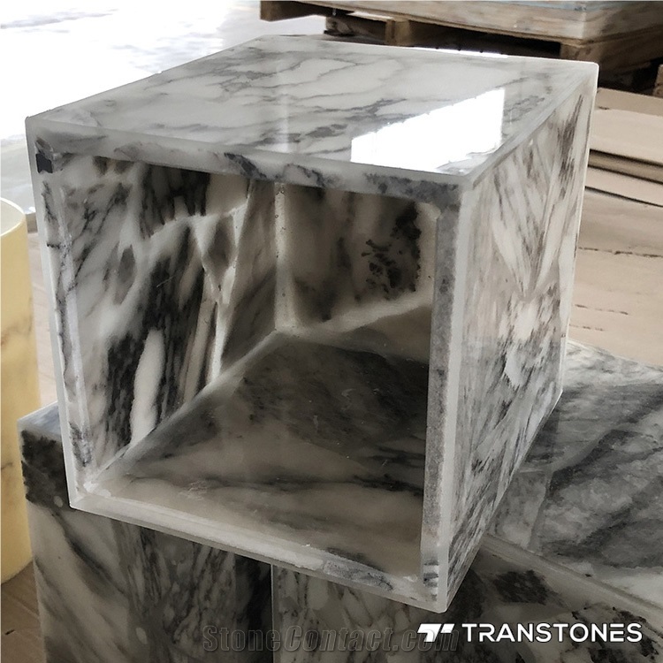 Backlit Artificial Stone Column Acrylic Lightbox