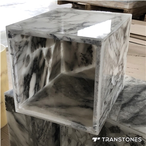 Backlit Artificial Stone Column Acrylic Lightbox