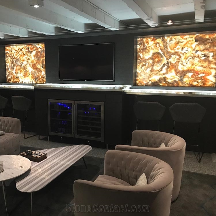 Translucent Decorative Stone Artificial Wall Panel