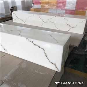 Translucent Faux Alabaster Sheet Backlit Column