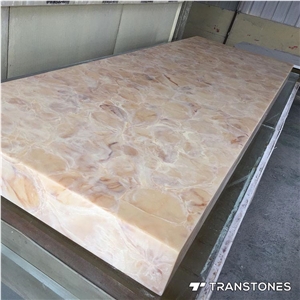 Transparent Artificial Alabaster Stone Wall Slab