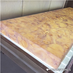 Transparent Artificial Alabaster Stone Wall Slab