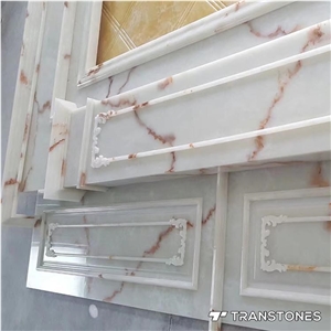 Transparent Artificial Stone Faux Tiles for Table