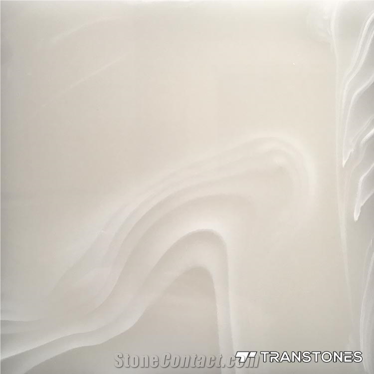 Transparent Faux Stone Bookmatch for Wall Covering