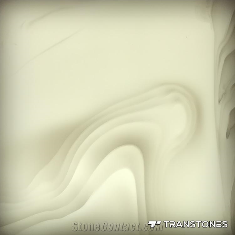 Transparent Faux Stone Bookmatch for Wall Covering