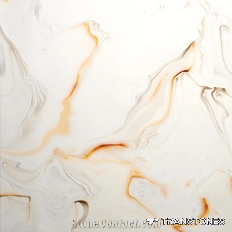 Transparent Faux Stone Bookmatch for Wall Covering