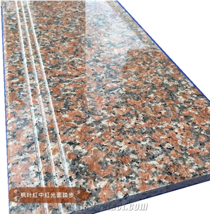 Granite Stair Railing Maple Red Stone