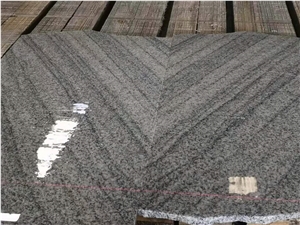 New-China Viscont White Granite Tiles Bianco Sand River Granite Bookmatched