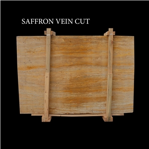 Yellow Travertine, Saffron Vein Cut Travertine Yellow Travertine, Saffron Vein Cut Travertine