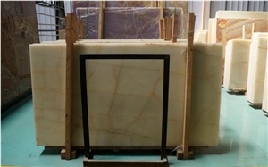 A Grade Gold Blue Onyx Slab Walling Tile