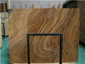 Brown Color Rosewood Onyx Slab Wall Covering