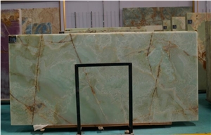 Green Onyx Slab Wall Cladding Tile