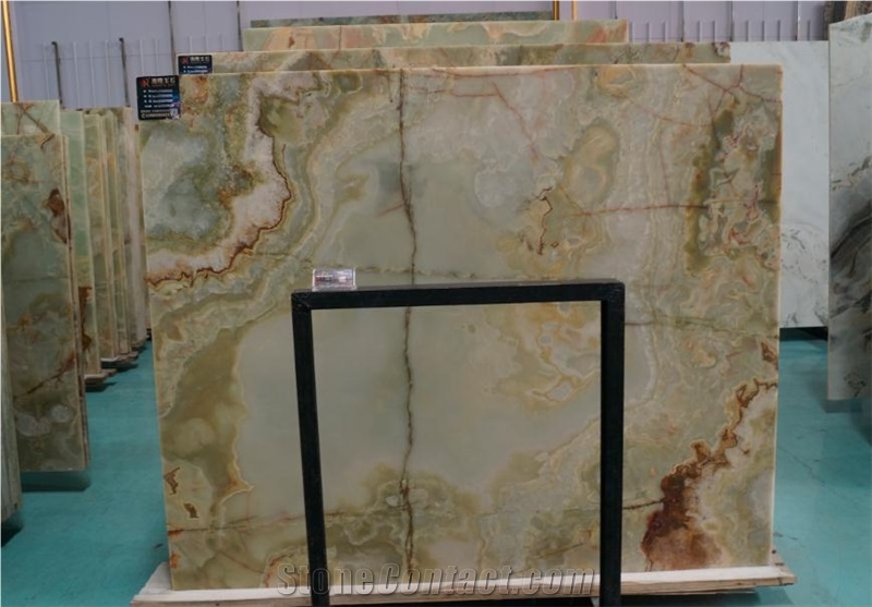 Green Onyx Slabs Flooring Wall Pattern Tiles