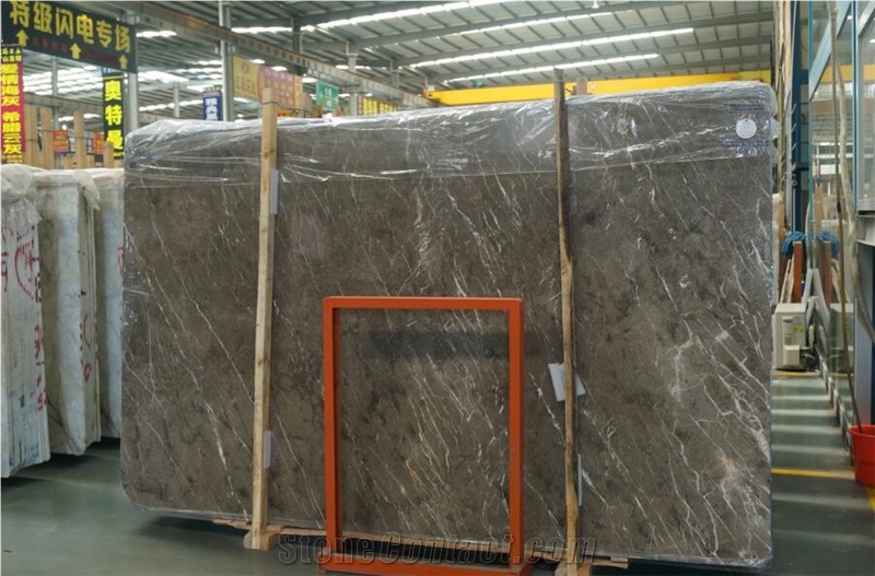 New Turkish Ash Marble Big Slab Wall Tiles