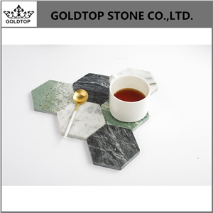 Graceful Design Black Nero Marquina Marble Coaster