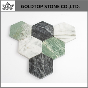Graceful Design Black Nero Marquina Marble Coaster