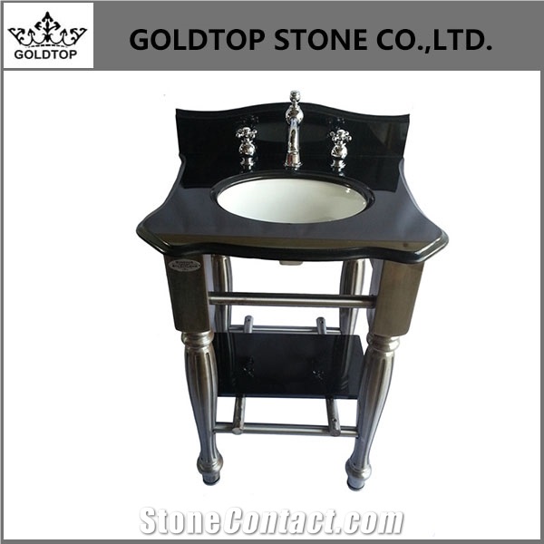 India Polished Absolute Black Granite Countertops