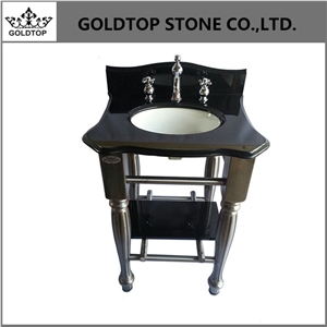 India Polished Absolute Black Granite Countertops