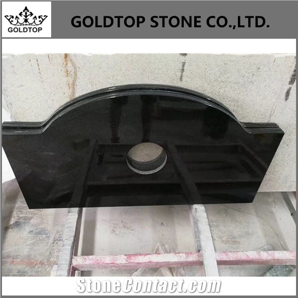 India Polished Absolute Black Granite Countertops