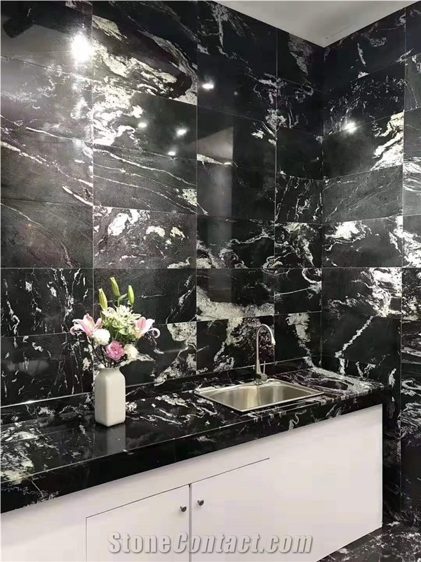 Jet Mist/Snow Grey/China Black Granite