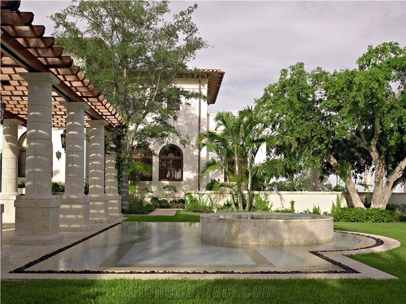 Palladium Coral Stone Pavilion Column