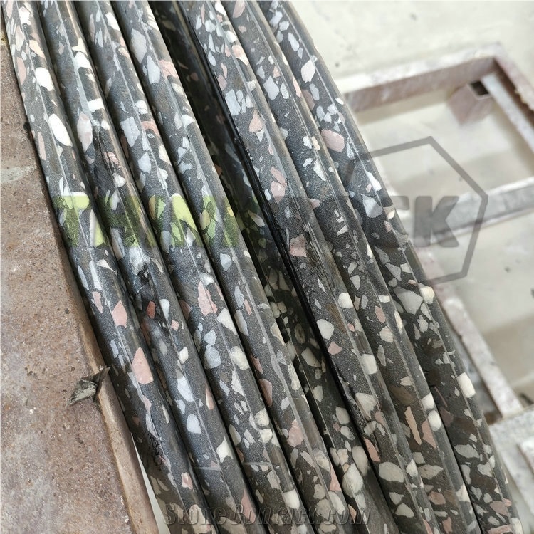 Artificial Black Terrazzo Honeycomb Table Tops