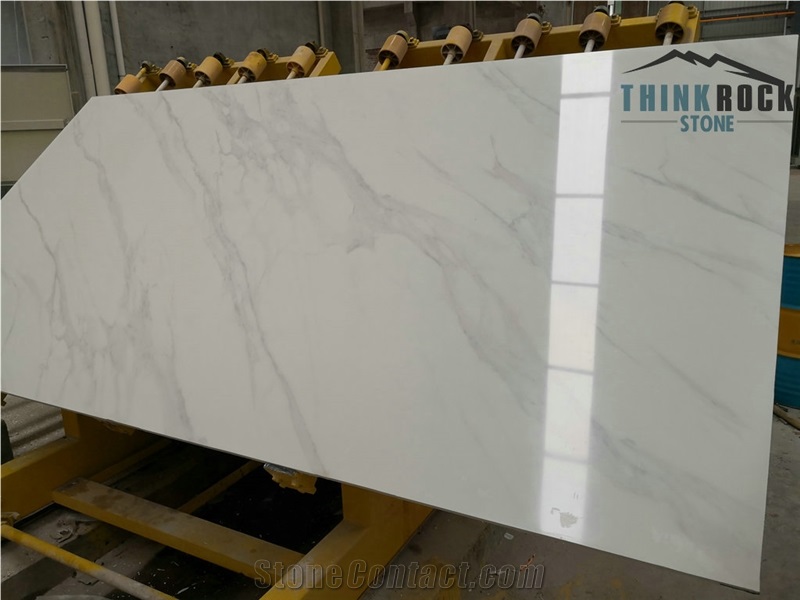 Artificial Calacatta Marble Slabs For Wall Cover