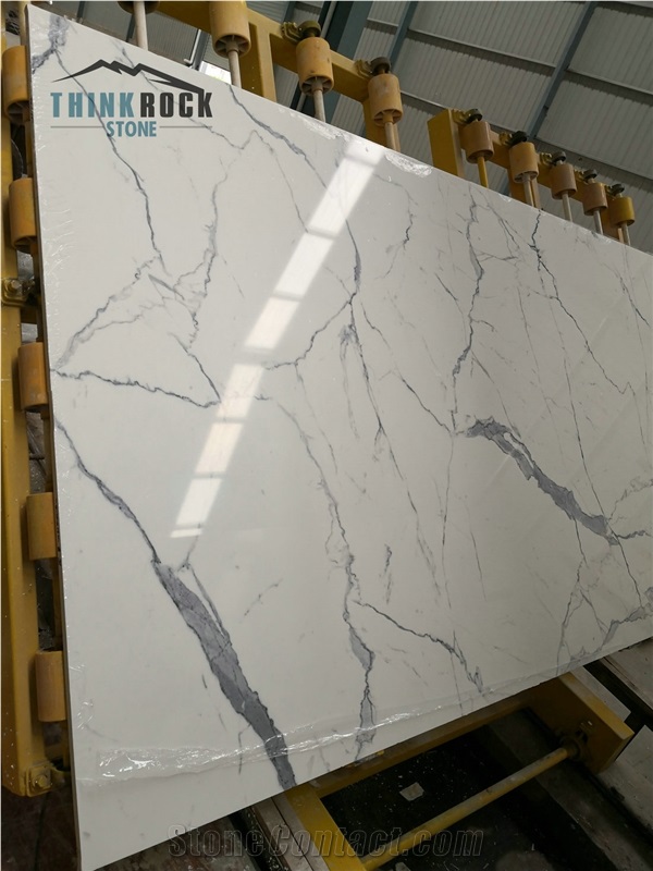 Artificial Calacatta Marble Slabs For Wall Cover