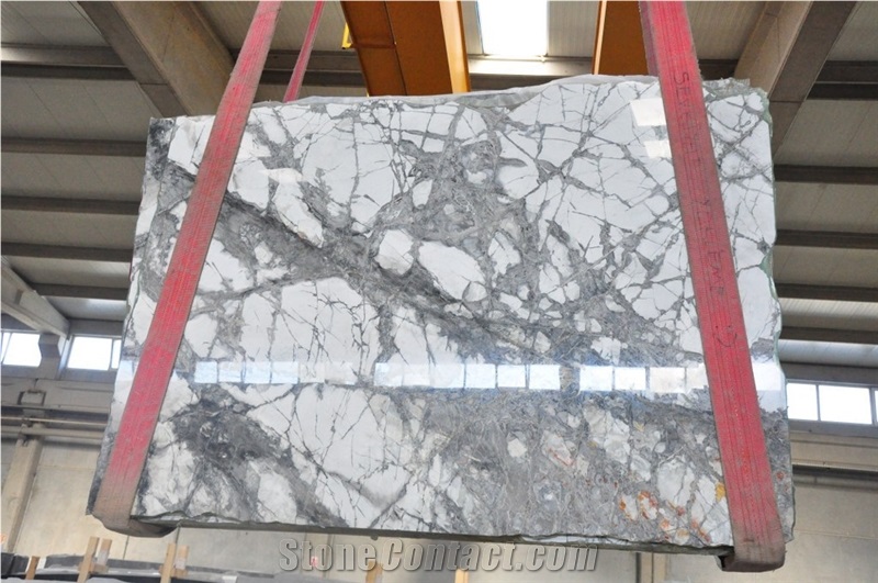 Invisible Gray Marble Slabs, Iceberg Blue Marble