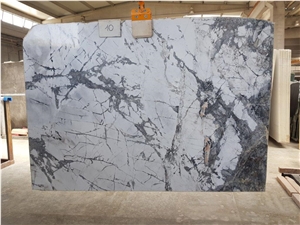Invisible Gray Marble Slabs, Iceberg Blue Marble