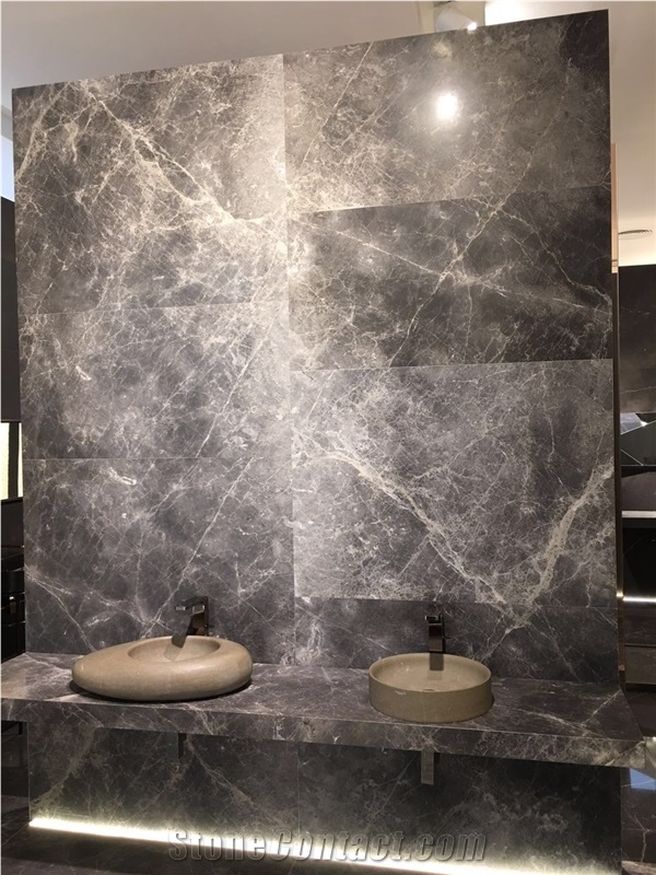 Claros Grey Marble Slabs