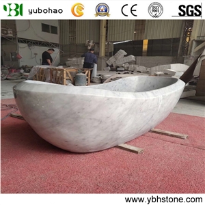 Bianco Carrara/White Marble Bath Tubs for Bathroom