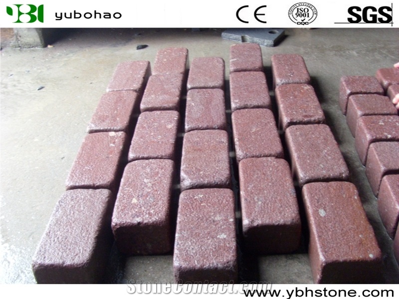 Cheap Granite Of Mech Backed Cobble Stone Outdoor