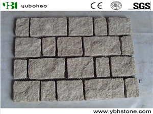 Cheap Granite Of Mech Backed Cobble Stone Outdoor