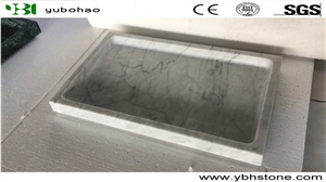 Dark Green/Honed Marble Tray for Kithchen/Bathroom