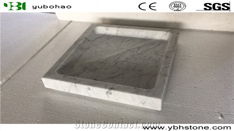 Dark Green/Honed Marble Tray for Kithchen/Bathroom