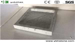 Dark Green/Honed Marble Tray for Kithchen/Bathroom