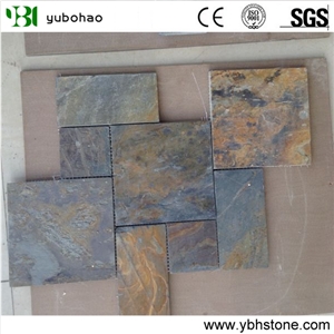 Decoration Natural Rusty Slate Floor Tiles