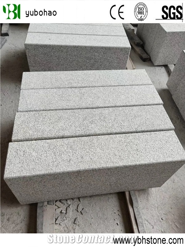 G603/Grey Chinese Flamed Natural Granite Kerbstone
