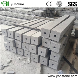 G603/Grey Chinese Flamed Natural Granite Kerbstone